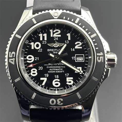 breitling horlogeband rubber a17392 zonder gesp|Breitling Superocean Stainless Steel A17392 .